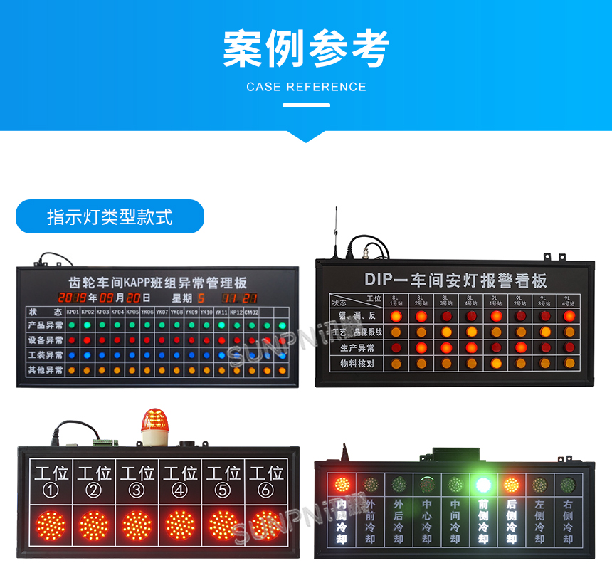 安灯管理看板-指示灯类型款式