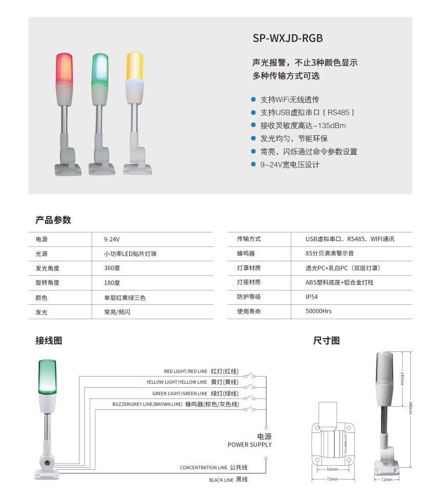 讯鹏科技—安灯系统无线WiFi声光警灯 讯鹏科技—安灯系统无线WiFi声光警灯