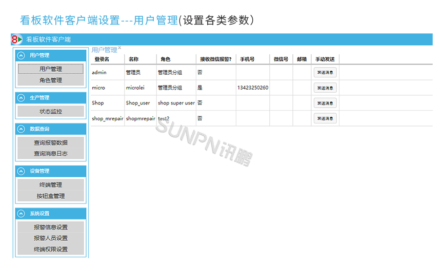 无线呼叫系统-用户管理