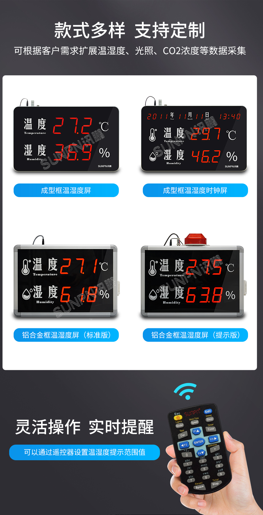 温湿度显示屏-多种款式