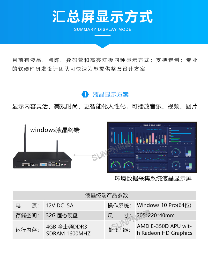 环境数据监控系统-液晶显示方案