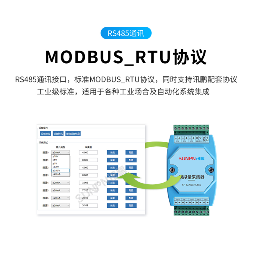 模拟量采集器-MODBUS-RTU协议