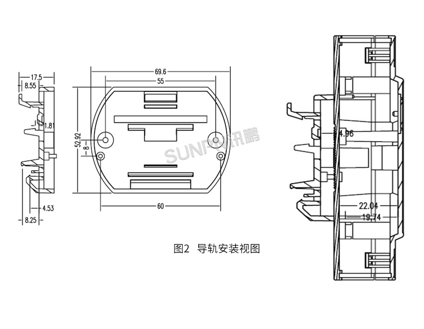 模拟量采集器-外观尺寸