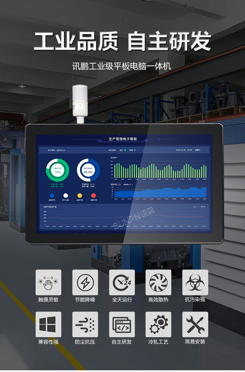 讯鹏触摸式工控平板