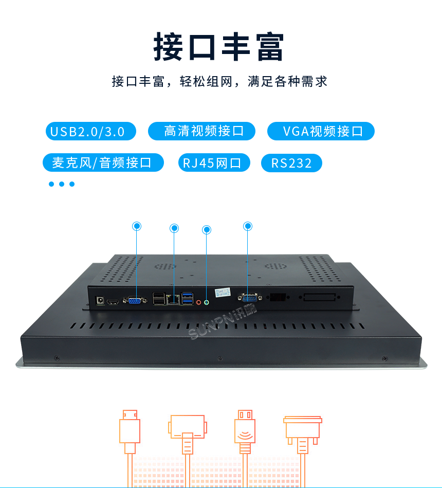 MES系统工业触摸屏-接口丰富