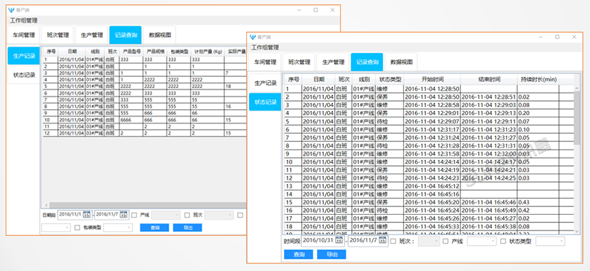 装配线生产管理系统-生产状态展示