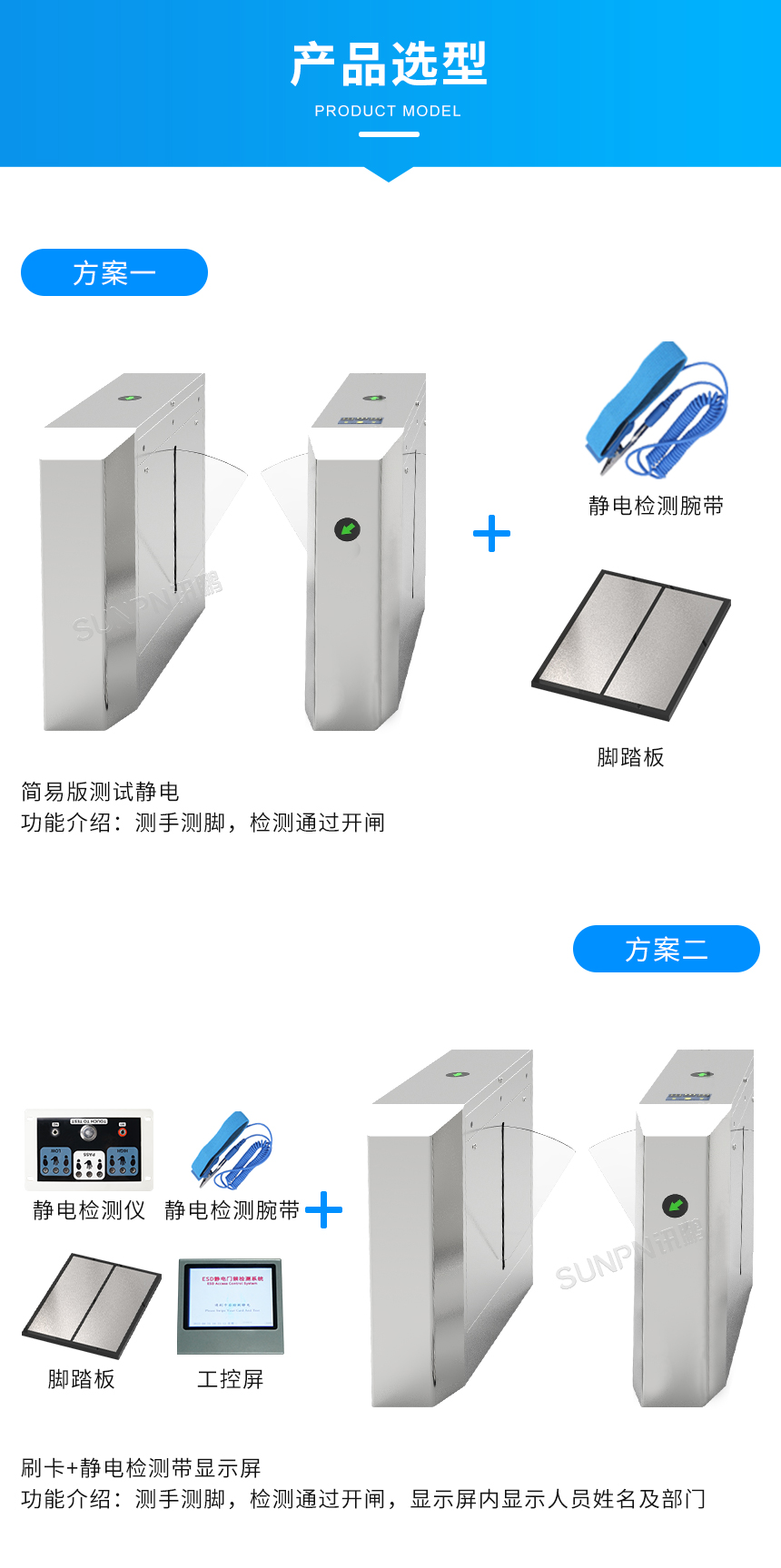 ESD防静电闸机系统产品选型