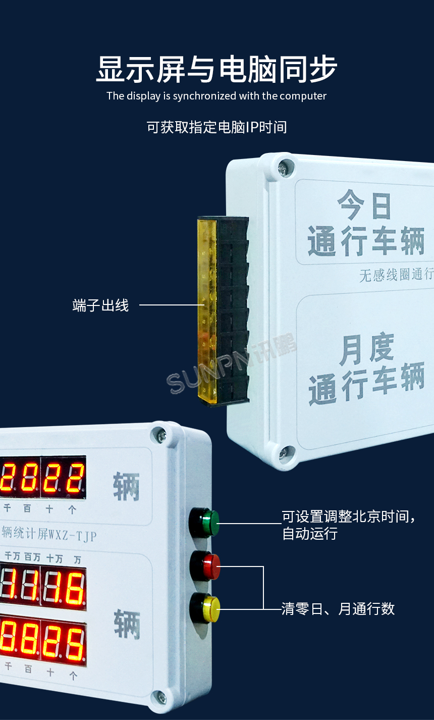 车流量管理实时计数器-与电脑同步