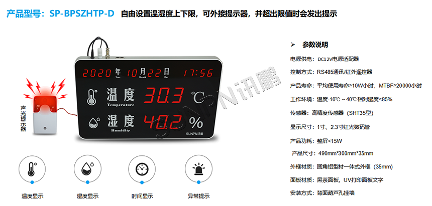 温湿度显示屏 温湿度显示屏