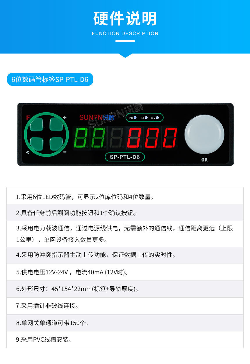 PTL数码管电子标签_硬件说明