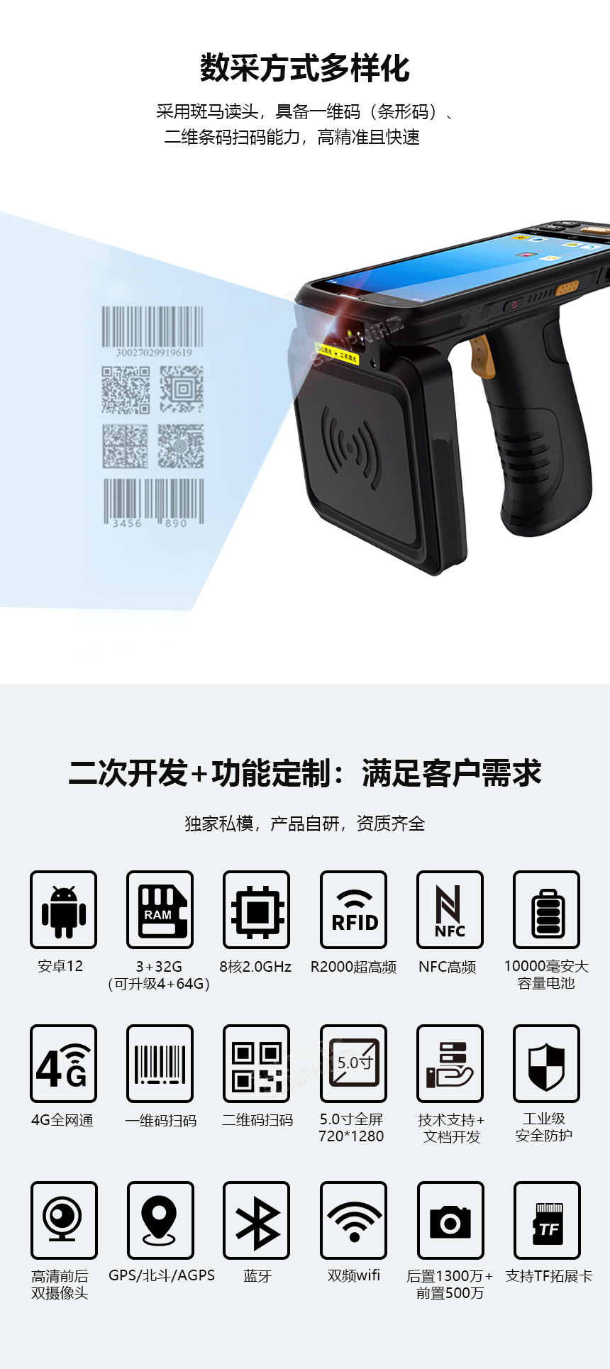 工业智能PDA手持机