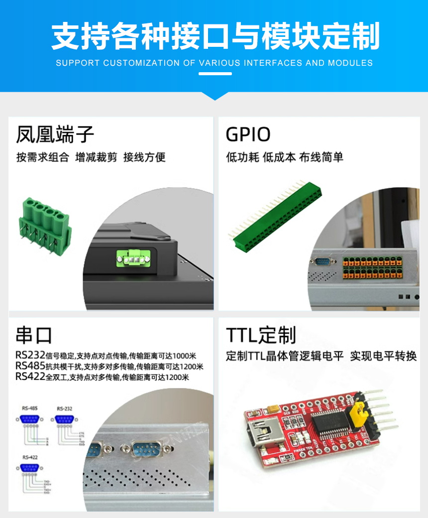 工业一体机功能模块支持定制