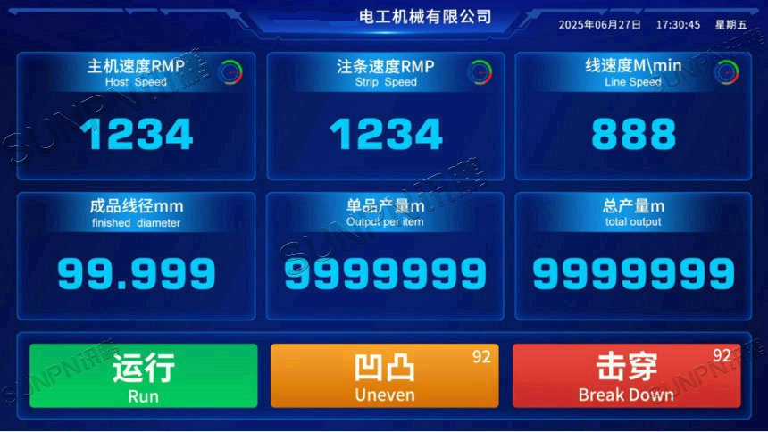 工业电子看板效果图