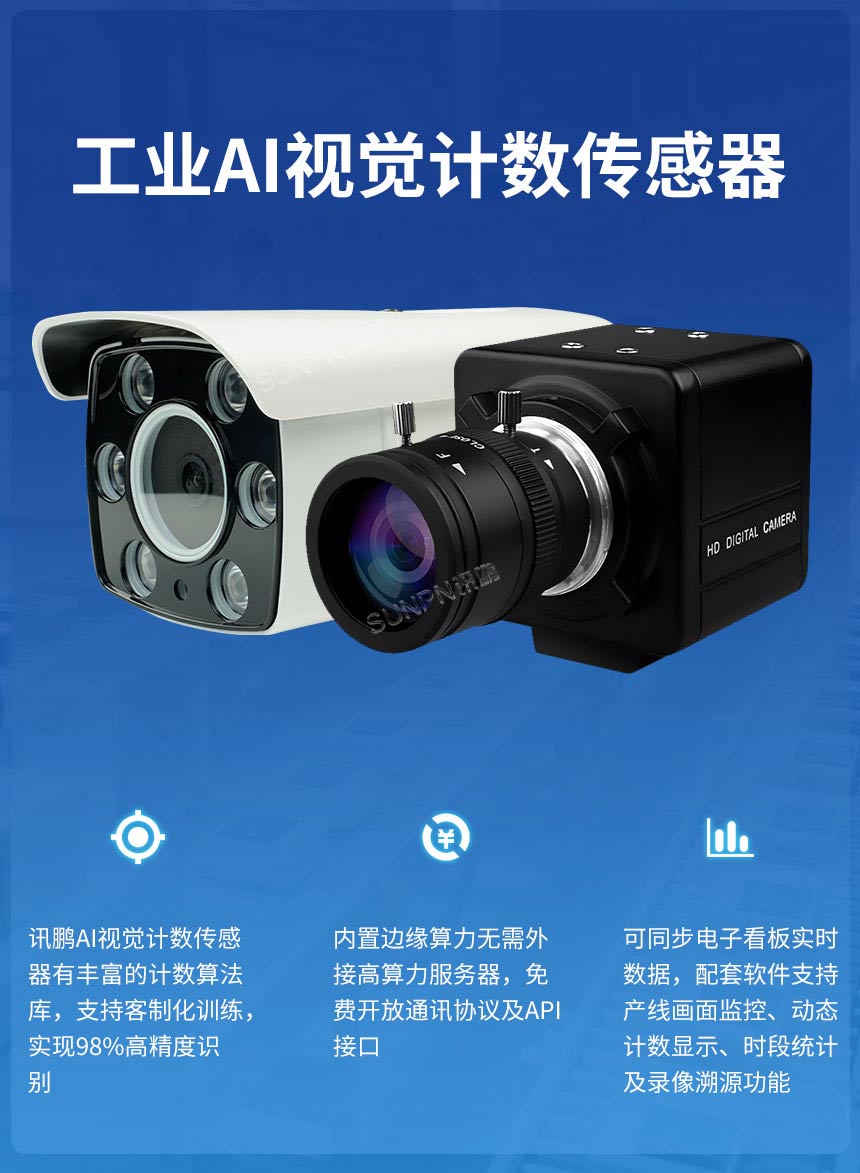 工业AI视觉计数传感器