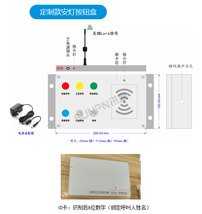 定制款安灯系统按钮盒 定制款安灯系统按钮盒