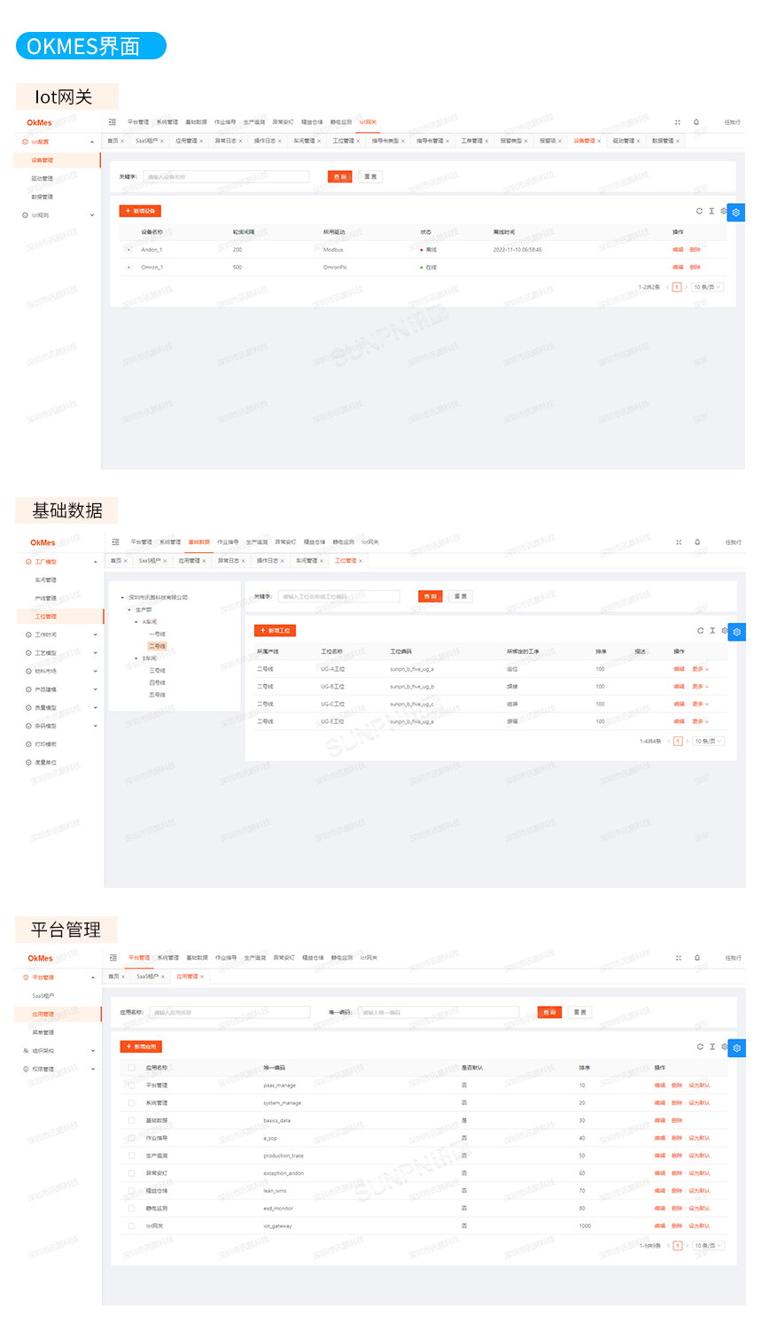 安灯系统-软件显示界面