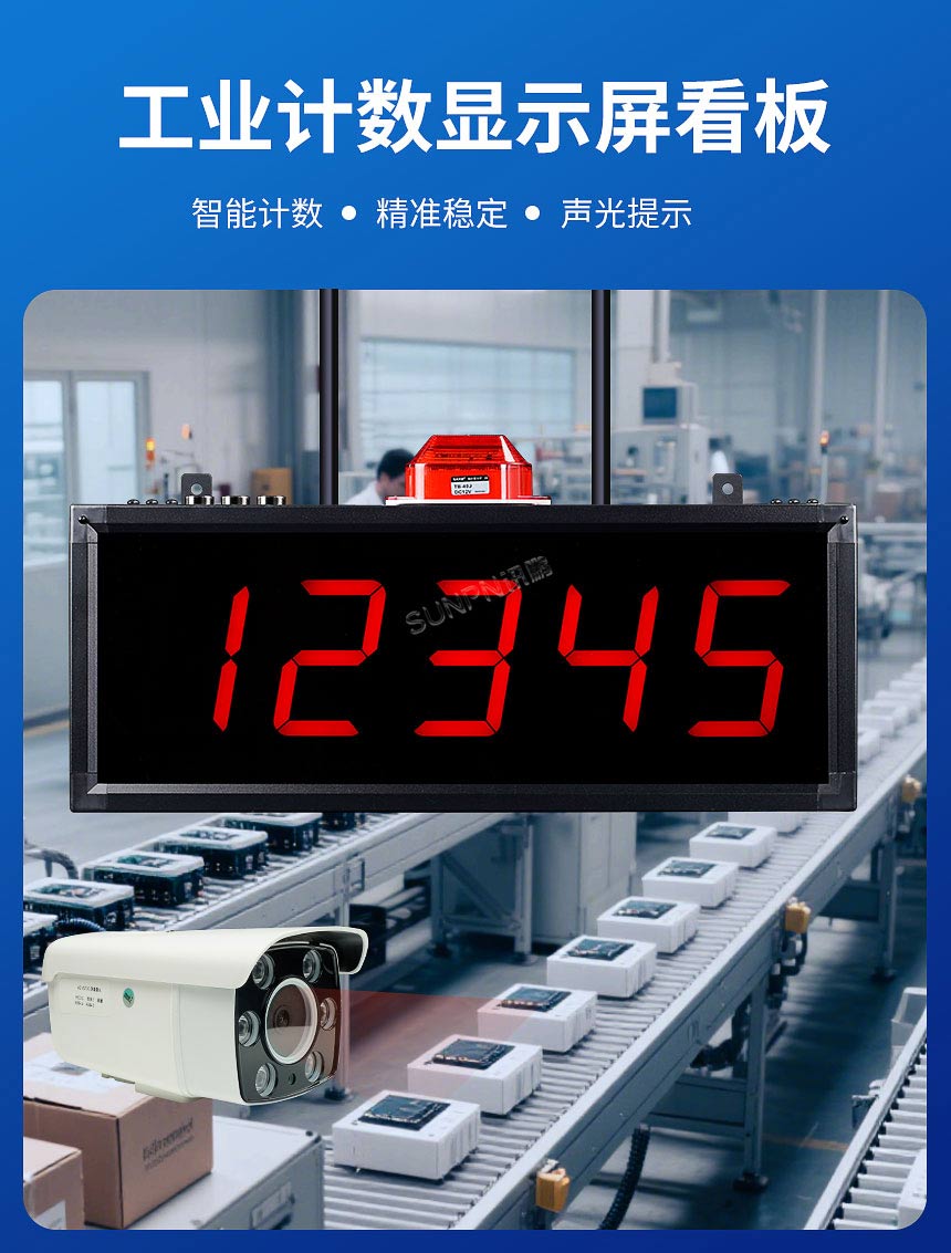 讯鹏工业计数显示屏看板