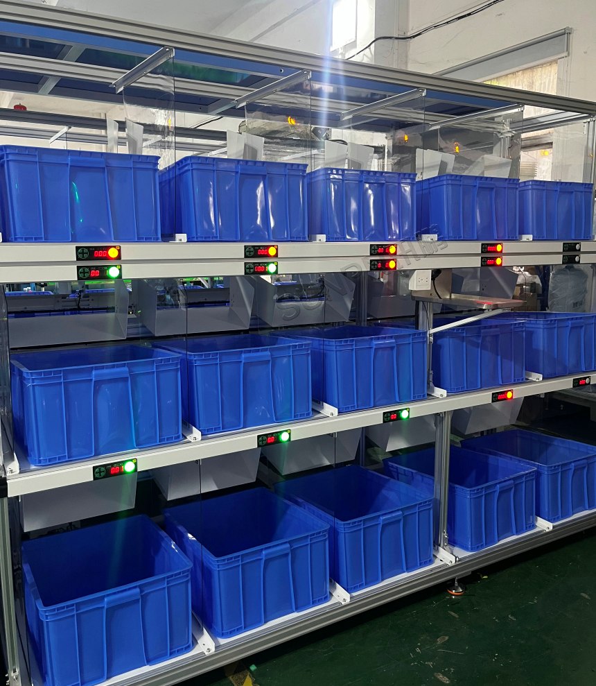 仓库亮灯拣料系统案例