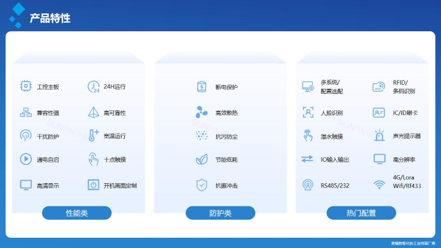 讯鹏科技:工业一体机-产品特性 讯鹏科技:工业一体机-产品特性