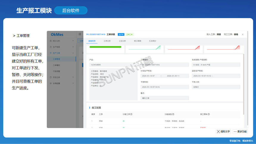 讯鹏科技:OKMES生产报工系统-生产报工模块 讯鹏科技:OKMES生产报工系统-生产报工模块
