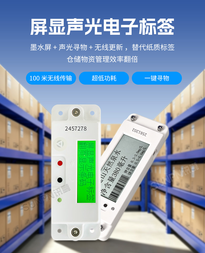 讯鹏科技:墨水屏PTL电子标签-功能说明 讯鹏科技:墨水屏PTL电子标签-功能说明