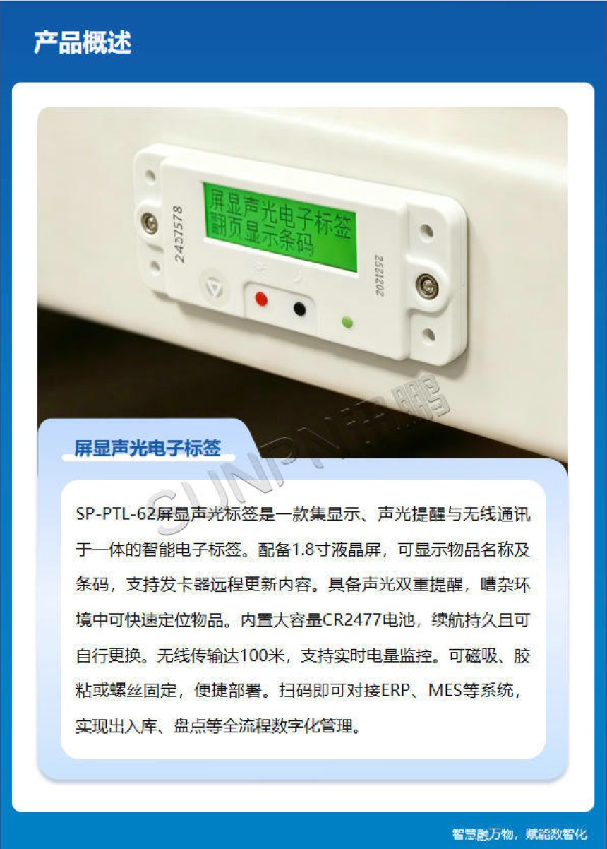 讯鹏科技：显屏电子标签-产品概述